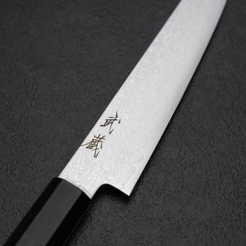 Kiritsuke Petty VG-10 Damas Manche en Ébène 145mm-[Musashi]-[Couteaux de cuisine japonais]
