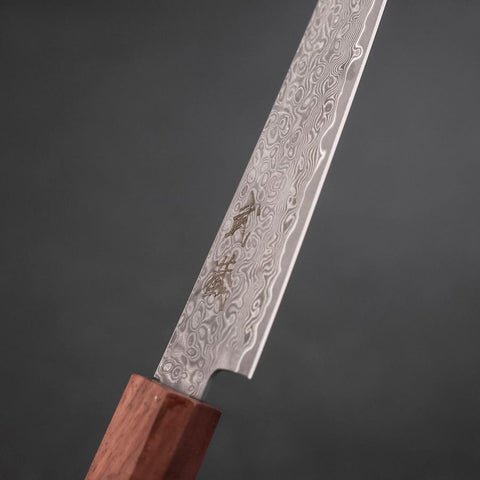 Kiritsuke Petty VG-10 Damas Manche en Ébène et Bois de Rose 130mm-[Musashi]-[Couteaux de cuisine japonais]