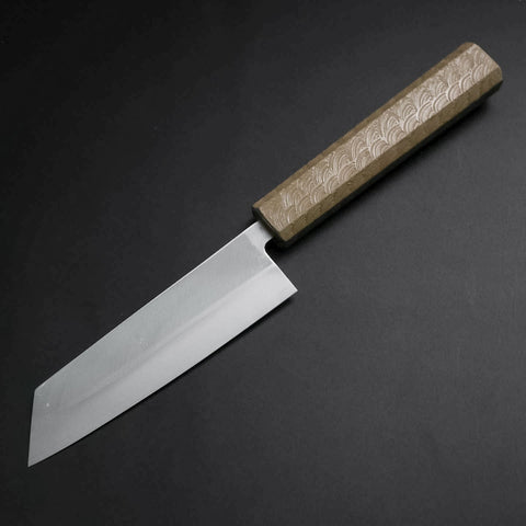 Kiritsuke Petty VG-10 Poli Manche Urushi Blanc 125mm-[Musashi]-[Couteaux de cuisine japonais]