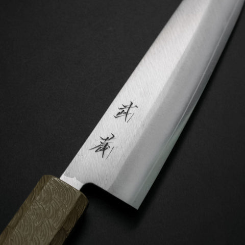 Kiritsuke Petty VG-10 Poli Manche Urushi Blanc 125mm-[Musashi]-[Couteaux de cuisine japonais]