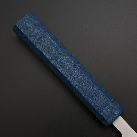 Kiritsuke Petty VG-10 Poli Manche Urushi Bleu 125mm-[Musashi]-[Couteaux de cuisine japonais]