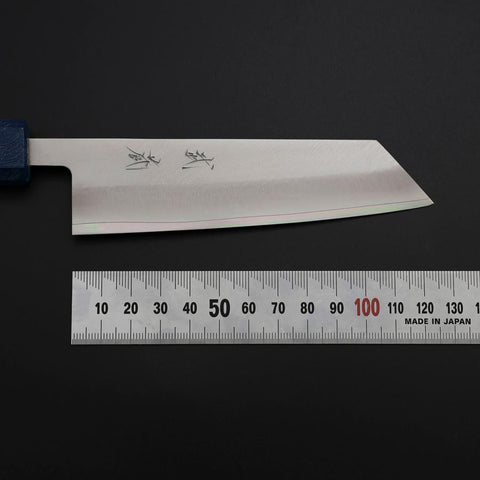 Kiritsuke Petty VG-10 Poli Manche Urushi Bleu 125mm-[Musashi]-[Couteaux de cuisine japonais]