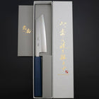 Kiritsuke Petty VG-10 Poli Manche Urushi Bleu 125mm-[Musashi]-[Couteaux de cuisine japonais]