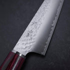 Kiritsuke Petty VG-10 Tsuchime Manche Occidental Rouge 150mm-[Musashi]-[Couteaux de cuisine japonais]