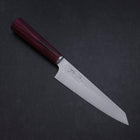 Kiritsuke Petty VG-10 Tsuchime Manche Occidental Rouge 150mm-[Musashi]-[Couteaux de cuisine japonais]
