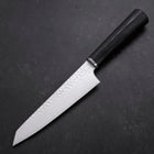 Kiritsuke Petty VG-10 Tsuchime Manche Oval Pourpre 150mm-[Musashi]-[Couteaux de cuisine japonais]