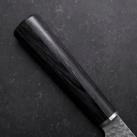 Kiritsuke Petty VG-10 Tsuchime Manche Oval Pourpre 150mm-[Musashi]-[Couteaux de cuisine japonais]