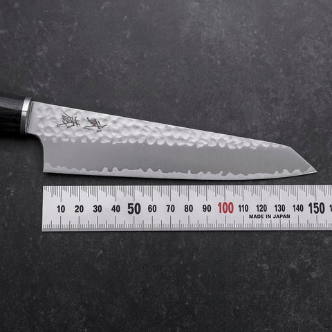 Kiritsuke Petty VG-10 Tsuchime Manche Oval Pourpre 150mm-[Musashi]-[Couteaux de cuisine japonais]