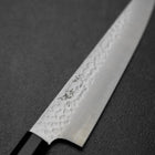 Kiritsuke Petty VG-10 Tsuchime Manche en Buffle et Ébène 150mm-[Musashi]-[Couteaux de cuisine japonais]