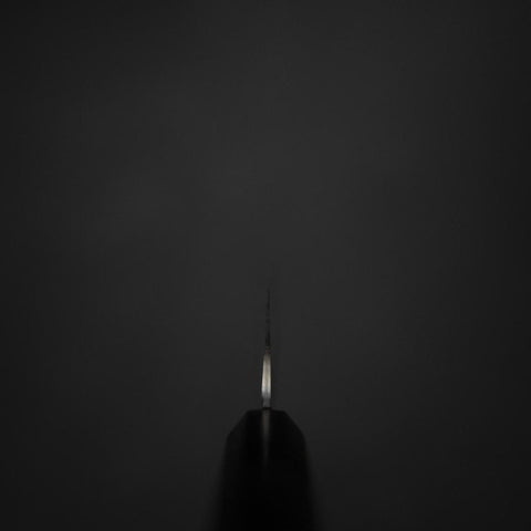 Kiritsuke Petty VG-10 Tsuchime Manche en Buffle et Ébène 150mm-[Musashi]-[Couteaux de cuisine japonais]