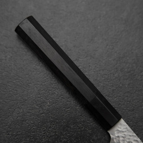 Kiritsuke Petty VG-10 Tsuchime Manche en Buffle et Ébène 150mm-[Musashi]-[Couteaux de cuisine japonais]