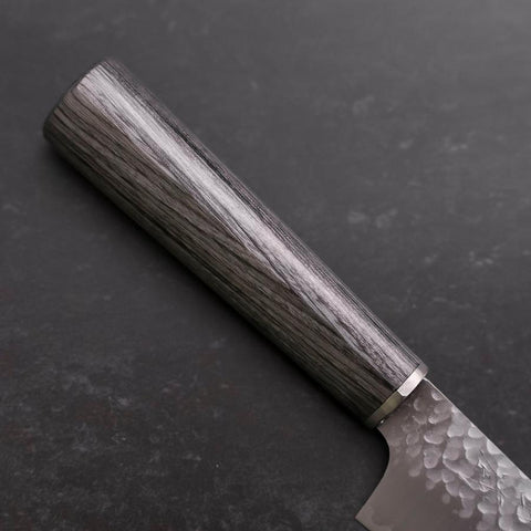 Kiritsuke Petty VG-10 Tsuchime Manche en Cerisier Anthracite 150mm-[Musashi]-[Couteaux de cuisine japonais]