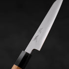 Kiritsuke Petty White Steel #2 Kasumi Manche en Buffle et Bois de Teck 120mm-[Musashi]-[Couteaux de cuisine japonais]