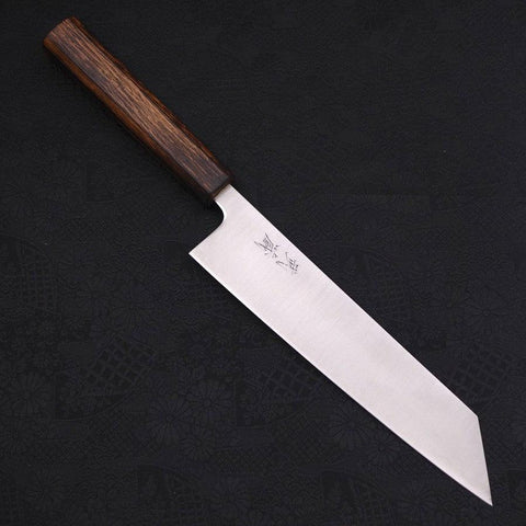 Kiritsuke Revêtement Inox Blue Super Poli Manche Sumi Urushi 210mm-[Musashi]-[Couteaux de cuisine japonais]