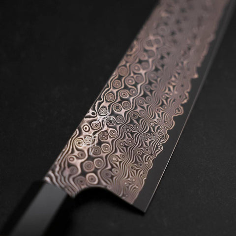 Kiritsuke SG-2 Damas Manche en Buffle et Bois de Teck 225mm-[Musashi]-[Couteaux de cuisine japonais]