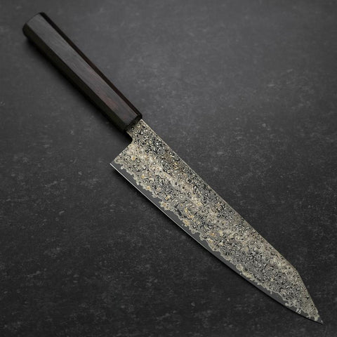 Kiritsuke SG-2 Damas en Vagues Noir Manche en Ébène 210mm-[Musashi]-[Couteaux de cuisine japonais]