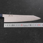 Kiritsuke SG-2 Nickel en Vagues Damas Manche en Érable Bleu 210mm-[Musashi]-[Couteaux de cuisine japonais]