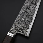 Kiritsuke SG-2 Nickel en Vagues Damas Noir Manche Occidental en Ébène 210mm-[Musashi]-[Couteaux de cuisine japonais]