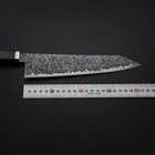 Kiritsuke SG-2 Nickel en Vagues Damas Noir Manche Occidental en Ébène 210mm-[Musashi]-[Couteaux de cuisine japonais]