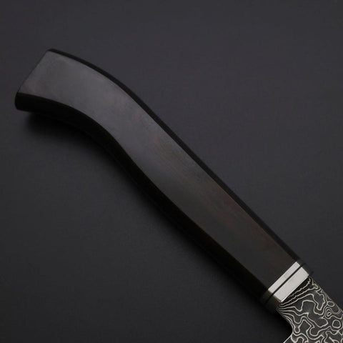 Kiritsuke SG-2 Nickel en Vagues Damas Noir Manche Occidental en Ébène 240mm-[Musashi]-[Couteaux de cuisine japonais]