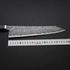 Kiritsuke SG-2 Nickel en Vagues Damas Noir Manche Occidental en Ébène 240mm-[Musashi]-[Couteaux de cuisine japonais]