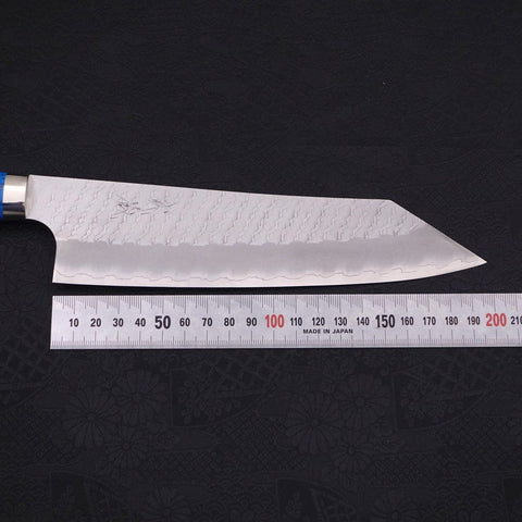 Kiritsuke SG-2 Tsuchime Manche en Turquoise Bleu 200mm-[Musashi]-[Couteaux de cuisine japonais]