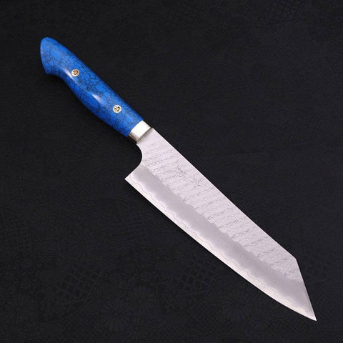 Kiritsuke SG-2 Tsuchime Manche en Turquoise Bleu 200mm-[Musashi]-[Couteaux de cuisine japonais]