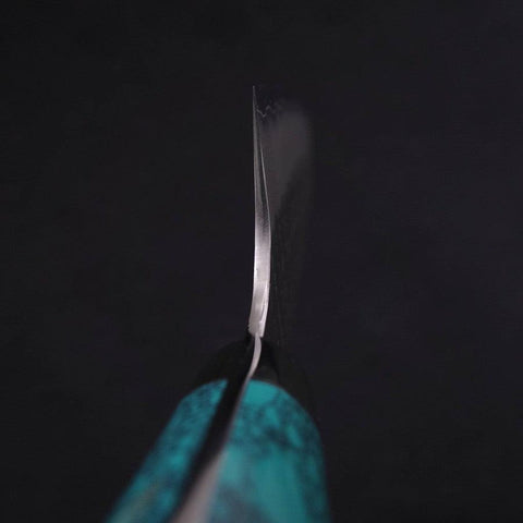 Kiritsuke SG-2 Tsuchime Manche en Turquoise Vert 200mm-[Musashi]-[Couteaux de cuisine japonais]