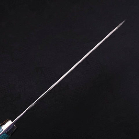 Kiritsuke SG-2 Tsuchime Manche en Turquoise Vert 200mm-[Musashi]-[Couteaux de cuisine japonais]