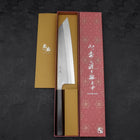 Kiritsuke SKD11 Nashiji Ebony Handle 240mm-[Musashi]-[Japanese-Kitchen-Knives]