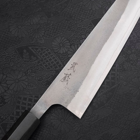 Kiritsuke SKD11 Nashiji Manche en Buffle et Ébène 210mm-[Musashi]-[Couteaux de cuisine japonais]