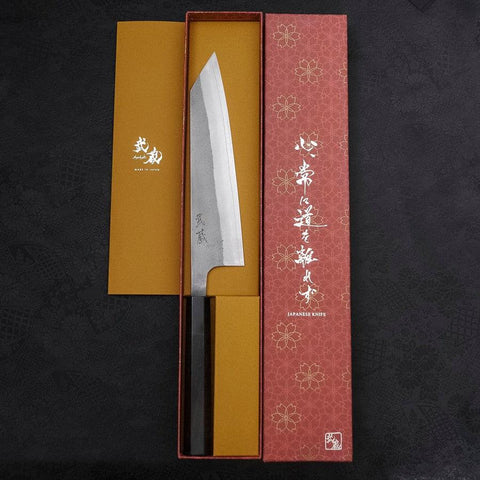Kiritsuke SKD11 Nashiji Manche en Buffle et Ébène 210mm-[Musashi]-[Couteaux de cuisine japonais]