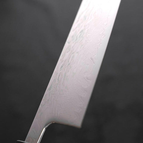 Kiritsuke SLD Nickel en Vagues Damas Manche Ishime Urushi Noir 210mm-[Musashi]-[Couteaux de cuisine japonais]