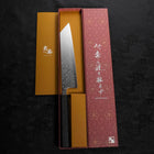 Kiritsuke SLD Nickel en Vagues Damas Manche Ishime Urushi Noir 210mm-[Musashi]-[Couteaux de cuisine japonais]