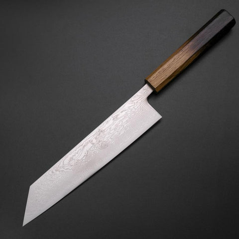 Kiritsuke SLD Nickel en Vagues Damas Manche Yaki Urushi 210mm-[Musashi]-[Couteaux de cuisine japonais]