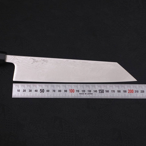 Kiritsuke SLD Nickel en Vagues Damas Manche en Buffle et Ébène 210mm-[Musashi]-[Couteaux de cuisine japonais]