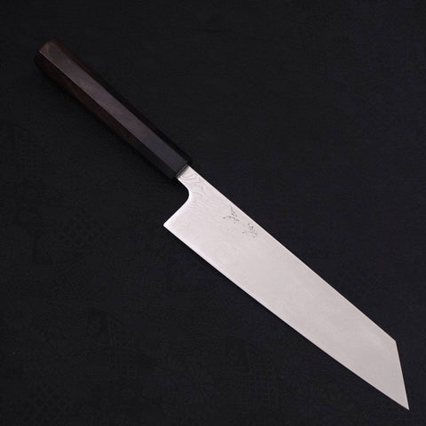 Kiritsuke SLD Nickel en Vagues Damas Manche en Buffle et Ébène 210mm-[Musashi]-[Couteaux de cuisine japonais]