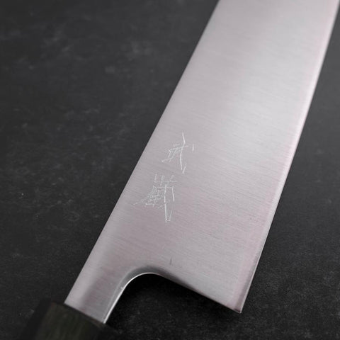 Kiritsuke SLD Polished Manche Urushi Vert 240mm-[Musashi]-[Couteaux de cuisine japonais]