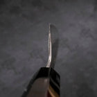 Kiritsuke Santoku Blue Steel #1 Kurouchi Suminagashi Manche en Buffle et Ébène 170mm-[Musashi]-[Couteaux de cuisine japonais]