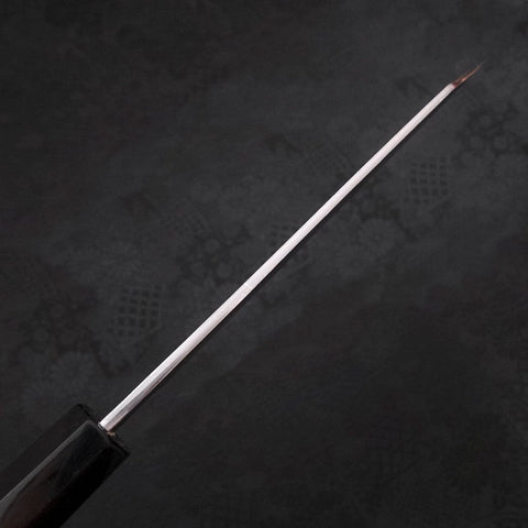 Kiritsuke Santoku Blue Steel #1 Kurouchi Suminagashi Manche en Buffle et Ébène 170mm-[Musashi]-[Couteaux de cuisine japonais]