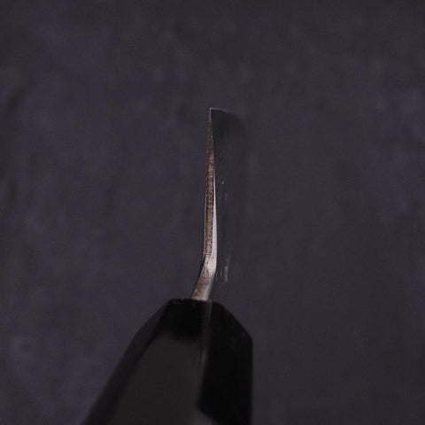 Kiritsuke Santoku Blue Steel #1 Suminagashi Manche en Buffle et Ébène 170mm-[Musashi]-[Couteaux de cuisine japonais]