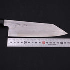 Kiritsuke Santoku Blue Steel #1 Suminagashi Manche en Buffle et Ébène 170mm-[Musashi]-[Couteaux de cuisine japonais]