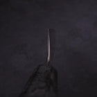 Kiritsuke Santoku Blue Steel #1 Suminagashi Manche en Ishime Noir 170mm-[Musashi]-[Couteaux de cuisine japonais]
