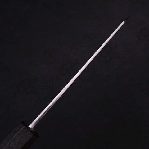 Kiritsuke Santoku Blue Steel #1 Suminagashi Manche en Ishime Noir 170mm-[Musashi]-[Couteaux de cuisine japonais]