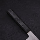 Kiritsuke Santoku Blue Steel #1 Suminagashi Manche en Ishime Noir 170mm-[Musashi]-[Couteaux de cuisine japonais]