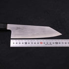 Kiritsuke Santoku Blue Steel #1 Suminagashi Manche en Ishime Noir 170mm-[Musashi]-[Couteaux de cuisine japonais]
