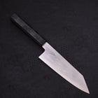 Kiritsuke Santoku Blue Steel #1 Suminagashi Manche en Ishime Noir 170mm-[Musashi]-[Couteaux de cuisine japonais]