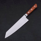 Kiritsuke Santoku VG-5 Tsuchime Manche Occidental Marron 190mm-[Musashi]-[Couteaux de cuisine japonais]