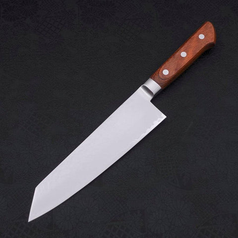 Kiritsuke Santoku VG-5 Tsuchime Manche Occidental Marron 190mm-[Musashi]-[Couteaux de cuisine japonais]