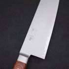 Kiritsuke Santoku VG-5 Tsuchime Manche Occidental Marron 190mm-[Musashi]-[Couteaux de cuisine japonais]